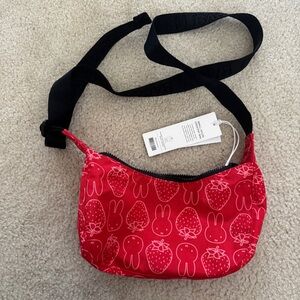 Red Strawberry Miffy UO exclusive small baggu